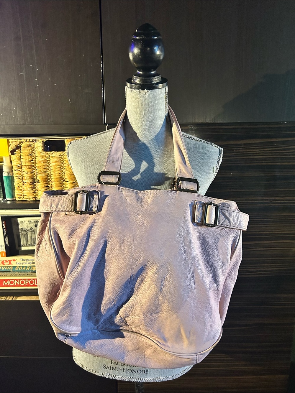 Marc Jacobs Lavender Leather Shoulder Tote - Picture 3 of 8